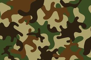 fondo de diseño de patrón de soldado de camuflaje. estilo de ropa estampado de repetición de camuflaje verde militar y marrón. ilustración vectorial vector