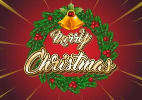 Merry Christmas vector background illustration