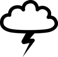 Thunder clouds, illustration, vector on a white background