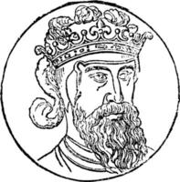 Edward III, vintage illustration vector