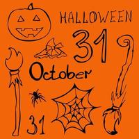 halloween holiday banner template vector