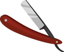 Sharp razor, illustration, vector on white background.