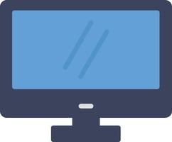 Monitor Display Flat Icon vector