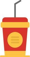 Cold Drink Flat Icon vector