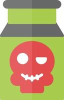 devil bottle Flat Icon vector