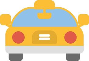 taxi, plano, icono vector