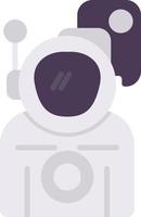 Astronaut Camera Flat Icon vector