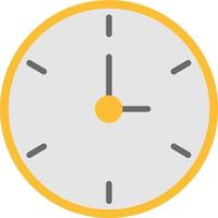 Clock Flat Icon vector