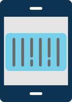 Bar Code Scanner Flat Icon vector