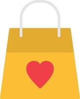 Shopping Bags Flat Icon vector