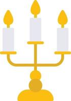 candelabro icono plano vector