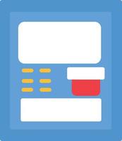 Atm Machine Flat Icon vector