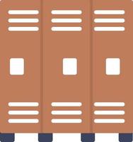 Lockers Flat Icon vector