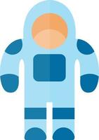 Astronaut Suit Flat Icon vector