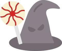 Witch Hat Flat Icon vector