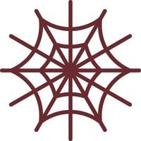 Spider Web Flat Icon vector