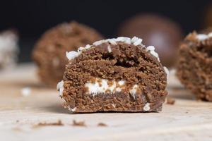 Chocolates with coconut sweet filling photo