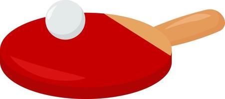 Table tennis, illustration, vector on white background.