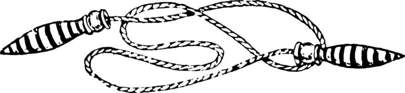 Jumprope, vintage illustration