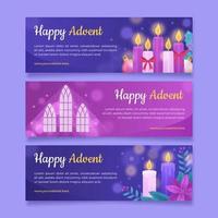 Advent Banner Template vector