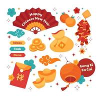 Chinese New Year Journal Sticker vector