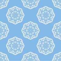 Quatrefoil geometric seamless pattern, background, vector illustration in mint blue, soft turquoise color and white.