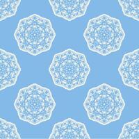 Quatrefoil geometric seamless pattern, background, vector illustration in mint blue, soft turquoise color and white.