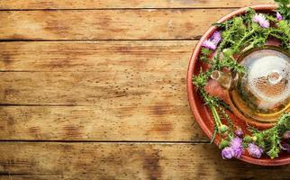 Thistle in herbal medicine photo