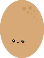 Cute potato, illustration, vector on white background.