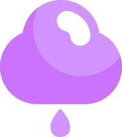 Light rain cloud, illustration, vector on a white background.