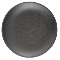 Black ceramic bowl isolated png