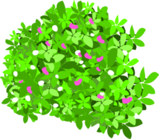 flower bush element png