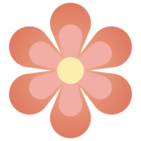 flor retrô bacana png