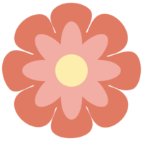 maravillosa flor retro png