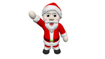 santa dibujos animados 3d modelo juguete muñeca png