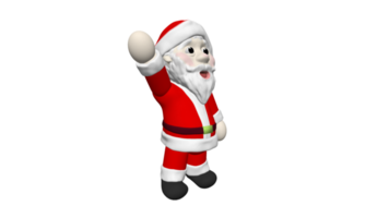 santa dibujos animados 3d modelo juguete muñeca png