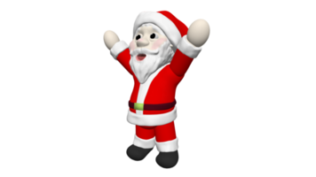 Santa cartone animato 3d modello giocattolo Bambola dolly png