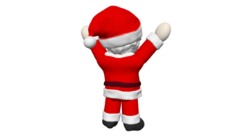 de kerstman tekenfilm 3d model- speelgoed- pop dolly png