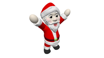 santa tecknad serie 3d modell leksak docka dolly png