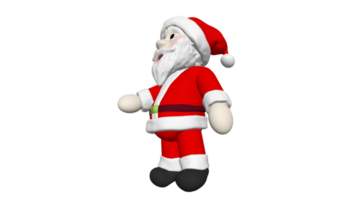 santa tecknad serie 3d modell leksak docka dolly png