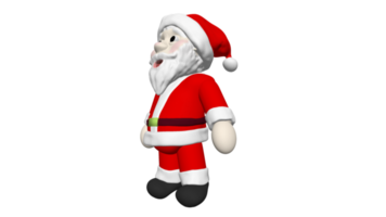 Santa cartone animato 3d modello giocattolo Bambola dolly png