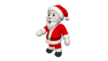 Santa cartoon 3d model toy doll dolly png