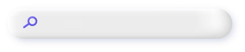 Search bar template for website. Realistic 3d illustration. png