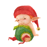 cuento de duende navideño, duende dulce bebé png