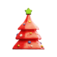 árvore de natal de barro vermelho png