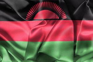 3D-Illustration of a Malawi flag - realistic waving fabric flag photo