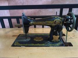 Central Java, Indonesia, 2022 - Butterfly sewing machine is a tool for sewing produced by Butterfly, a company from China. photo