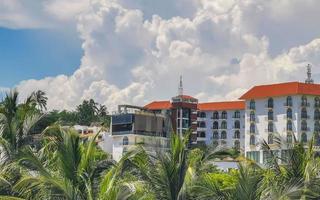 Beautiful scenic view panorama of city Zicatela Puerto Escondido Mexico. photo