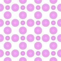 Vector seamless pattern of pink rings on white background. Suitable for web sites, textile, clothes, postcards, background