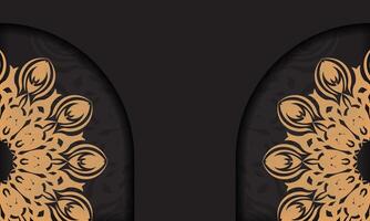 Luxury background with islamic arabesque ornament on dark surface. Template for wedding invitation, card, cover vector